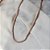 Colar curto cristais rosa ouro semijoia QC-80031 - Imagem 1