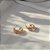 Conjunto de brinco argolinha e bracelete zircônia ouro semijoia 6837905 - Imagem 3
