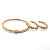 Conjunto de brinco argolinha e bracelete zircônia ouro semijoia 6837905 - Imagem 4