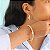 Conjunto de brinco argolinha e bracelete zircônia ouro semijoia 6837905 - Imagem 2