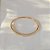 Conjunto de brinco argolinha e bracelete zircônia ouro semijoia 6837905 - Imagem 3