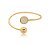 Conjunto brinco e bracelete olho de gato ouro semijoia 6862505 - Imagem 3