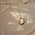 Colar pingente oval cristal ouro semijoia 6891605 - Imagem 4