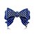 Presilha Bianca laço cinderela g acrílico azul poá branco 00 231 - Imagem 1