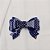 Presilha Bianca laço cinderela g acrílico azul poá branco 00 231 - Imagem 4
