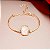 Pulseira pedra natural nautilus ouro semijoia - Imagem 3