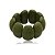 Bracelete Márcia Pouso resina verde oliva - Imagem 1