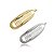 Kit 2 presilhas banana metal prateado e dourado - Imagem 1