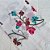 Lenço echarpe bordado floral off white - Imagem 2