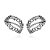 Brinco Claudia Arbex corrente cristais prata vintage - Imagem 1