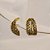 Brinco Claudia Arbex corrente cristais ouro vintage - Imagem 3