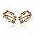 Brinco Claudia Arbex corrente cristais ouro vintage - Imagem 1