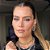 Brinco ear jacket Claudia Arbex corrente cristais prata vintage - Imagem 4