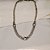 Colar choker Claudia Arbex corrente cristais prata vintage - Imagem 3