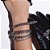 Pulseira Claudia Arbex corrente cristais prata vintage - Imagem 2