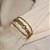 Bracelete Claudia Arbex corrente cristais ouro vintage - Imagem 3