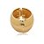 Bracelete texturizado ouro semijoia - Imagem 1