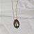 Colar Nino Bran Nossa Senhora Aparecida cristal swarovski ouro vintage semijoia - Imagem 3