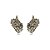 Brinco ear jacket Nino Bran asas cristais ouro vintage semijoia - Imagem 1