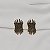 Brinco Nino Bran cristais swarovski ouro vintage semijoia - Imagem 1