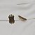 Brinco Nino Bran cristais swarovski ouro vintage semijoia - Imagem 2