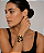 Bracelete SD Sheila Morais orgânico resina animal print ouro vintage - Imagem 2