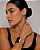 Bracelete SD Sheila Morais resina preta ouro vintage - Imagem 2