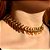Colar choker Palone Design espinha ouro vintage - Imagem 2