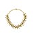 Colar choker Palone Design espinha ouro vintage - Imagem 1