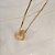 Colar Palone Design resina cristal ouro vintage - Imagem 2