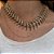 Colar Palone Design espinha strass ouro vintage - Imagem 2