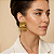 Maxi Brinco Palone Design Curvado Ouro Vintage - Imagem 2
