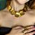 Colar Palone Design placas curvadas ouro vintage - Imagem 2