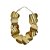 Colar Palone Design placas curvadas ouro vintage - Imagem 1