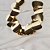 Colar Palone Design placas curvadas ouro vintage - Imagem 2