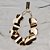 Colar Palone Design placas curvadas ouro vintage - Imagem 3