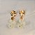 Brinco Palone Design ondas resina ouro vintage - Imagem 1