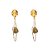 Brinco Palone Design gota resina ouro vintage - Imagem 1