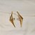 Brinco Palone Design asa cristal ouro vintage - Imagem 1