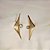 Brinco Palone Design asa cristal ouro vintage - Imagem 2