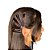 Kit Grampos De Cabelo Acrílico Marrom E Preto 12 Un - Imagem 2