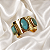 Bracelete Rosana Bernardes Turquesa Cristais - Imagem 1