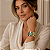 Bracelete Rosana Bernardes Turquesa Cristais - Imagem 2