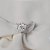 Anel gota moissanite prata 925 - Imagem 1