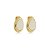 Brinco pressão gota madrepérola ouro semijoia 6967905 - Imagem 1