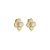 Brinco pressão flor madrepérola ouro semijoia 6968005 - Imagem 1
