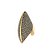 Anel Hector Albertazzi vela black diamond ouro vintage - Imagem 1