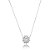 Colar Elaine Palma oval moissanite prata 925 - Imagem 1