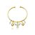 Bracelete penduricalhos Espírito Santo zircônia ouro semijoia - Imagem 1