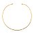 Colar aro liso ouro semijoia - Imagem 1